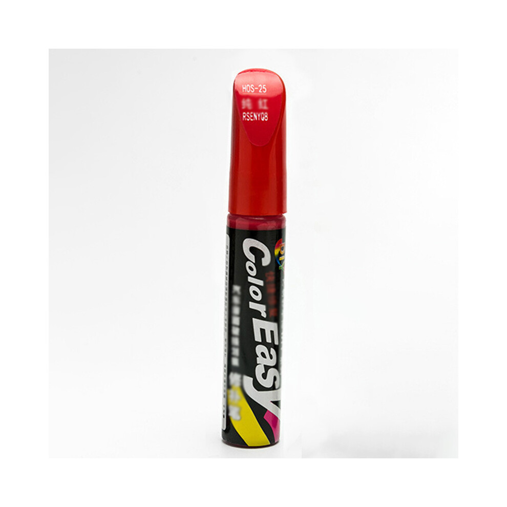 (Red) 12Ml Car Color Fix Pen - Scratch Remover & Auto Paint Repair Touch-Up Brush Red 413590920656