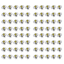 80 Pièces Abeilles à Coudre Patchs BrodéS Applique Fer sur Patchs Coudre sur Décoration pour Sacs VêTements Vestes Bricolage Art
