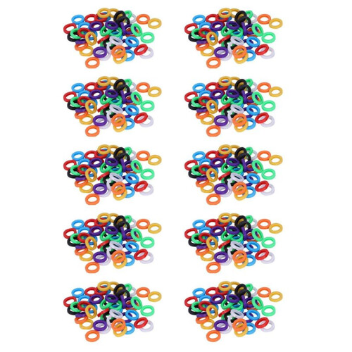 500PCS Small Size ID Identify Key Ring Cap Tag