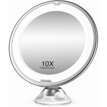 Beautural 10X Magnified Makeup Mirror with LED Lights & 360 Adjustable Ball Joint