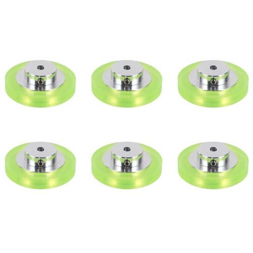 6pcs 200Mm Aluminum Polyurethane Industrial Encoder Wheel Measuring Wheel for Measuring Rotary Encoder