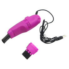 (Rose Red) Mini Computer Vacuum & USB Keyboard Cleaner - PC Laptop Dust Cleaning Kit