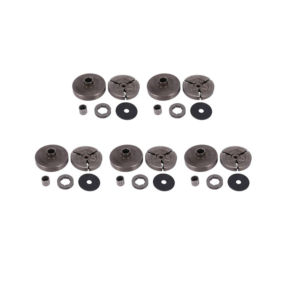 5X Clutch Drum & Clutch & Sprocket Rim & Needle Bearing Fit For Chinese Chainsaw 4500 5200 5800 6031536108834