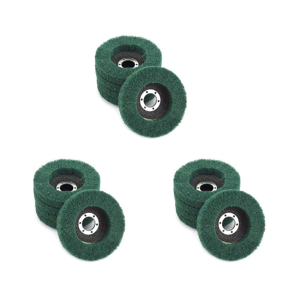 15Pcs Nylon Fiber Flap Wheels Polishing Buffing Wheel Scouring Pad Grinding Disc For Angle Grinder For Metal Polisher 6031917190427