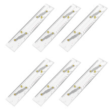 6X Marine Parallel Ruler Clear Scales, Mapping Points to Pull Parallel Ruler 450MM, Nautical Charts Parallel Ruler