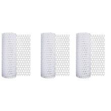 3X Plastic Chicken Wire Fence Mesh,Fencing Wire for Gardening, Poultry Fencing, Chicken Wire Frame White