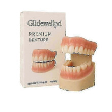 Premium Comfort Fit Adjustable Silicone Denture for Glidewell & Smileasego Full Mouth Dentures Replacement - Dental Appliance
