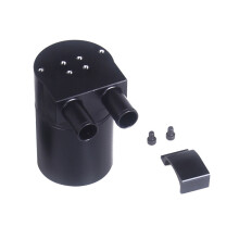 (Black) Aluminum Baffled Oil Catch Can Tank for BMW N54 335i 535i