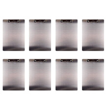 8X Metall Zwischenablage Ordner A4 Rostfreier Stahl Clip Board Rechnung Lagerung Ordner Schreiben Datei Board Menü Schiene für Unternehmen