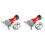 2X Bocal de Mangueira de Incêndio, 2 Polegadas NPSH HeavyDuty Industrial Fire Hose Constant Flow Fog Nozzle com 2 Peças 2 Polegadas Camlock Fitting 1