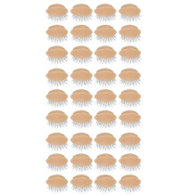 3X Replacement Eyelids for Eyelash Mannequin ,Removable Eyelid with Eyelashes Extension Training Lash Mannequin