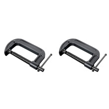 2X Pince à Bois Robuste en G avec Ouverture, Pince à Bois Épaisse de Type G, Adaptée au Travail Du Bois et au Soudage. 1 Pouce