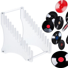 Vinyl Record Holder Storage Stand Record Display Rack for CD Game Disc Magazine