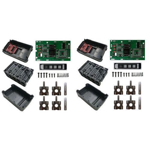 2X Suitable for  POWER X-CHANGE 18V 20V Lithium Battery Plastic Shell Charging Protection Board PCB Box Shell