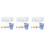 60 Strips 360 Pots Empty Paint Strips and 60 Pieces Paint Brushes,Paint Cup Clear Plastic Storage Containers,3Ml/0.17Oz 1