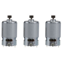 3X Moteur à Engrenages Cc 18V 14 Dents 317004430 Utilisé pour la Perceuse à Percussion ÉLectrique Sans Fil BS18