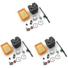 3X 42mm Cylinder Piston Kit for FS450 FS 450 Air Fuel Filter Oil Seal Bulb Trimmer 4128 020