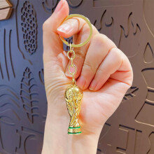 Large World Cup Trophy Keychain – Soccer Fan Commemorative Pendant