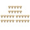 30 Pack Champagne Bronze Knurled Cabinet Knobs Round Kitchen Cabinet Pulls for Drawer Dresser, Cupboard and Wardrobe 1