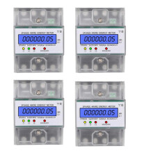 4X 3 Phasen 4 Draht EnergiezäHler 220/380V 5 80A Energieverbrauch KWh MessgeräT DIN Schieneninstallation Digitaler Leistungsmesser