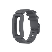 (Gray) Soft Silicone Watch Band Strap Wristband for Fitbit Ace 2/Inspire/Inspire HR Smart Tracker