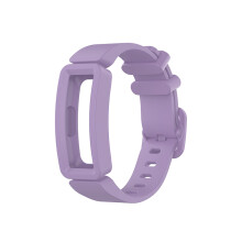 (Light purple) Soft Silicone Watch Band Strap Wristband for Fitbit Ace 2/Inspire/Inspire HR Smart Tracker