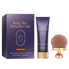 (Dark) Body Coverage Perfector Waterproof Leg & Body Makeup, Tattoo & Scar Cover Up Foundation, Long-Lasting & Transfer-Resistant