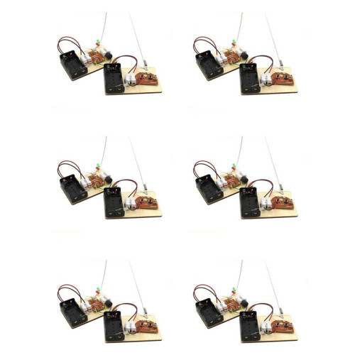 6X STEM Kits, Learn Morse Code, Build A Telegraph Machine, Electric Circuit Experiment, Electricity Kit(No Battery)