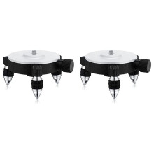 2X 360Adjust Laser Level Adapter Rotating Base for Laser Level Tripod Connector Pivoting Base Fine Tuning Holder