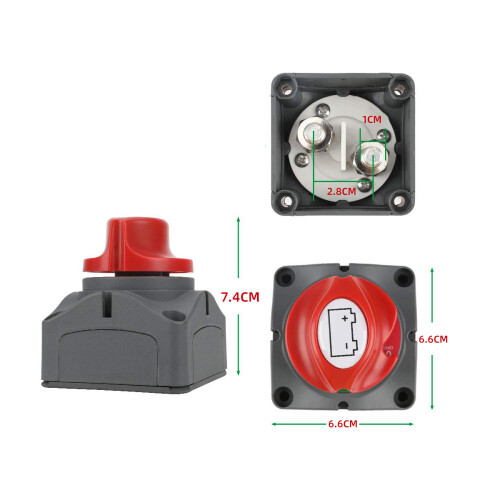For Caravan Boat High Current Disconnect Switch Rotary Power Switch 12/24V