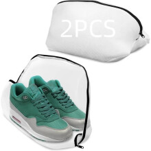2-Piece Shoe Washing Bag Set, Laundry Bags, Washing Machine Bags, Mesh Laundry Bags with Zipper for Washing Machine