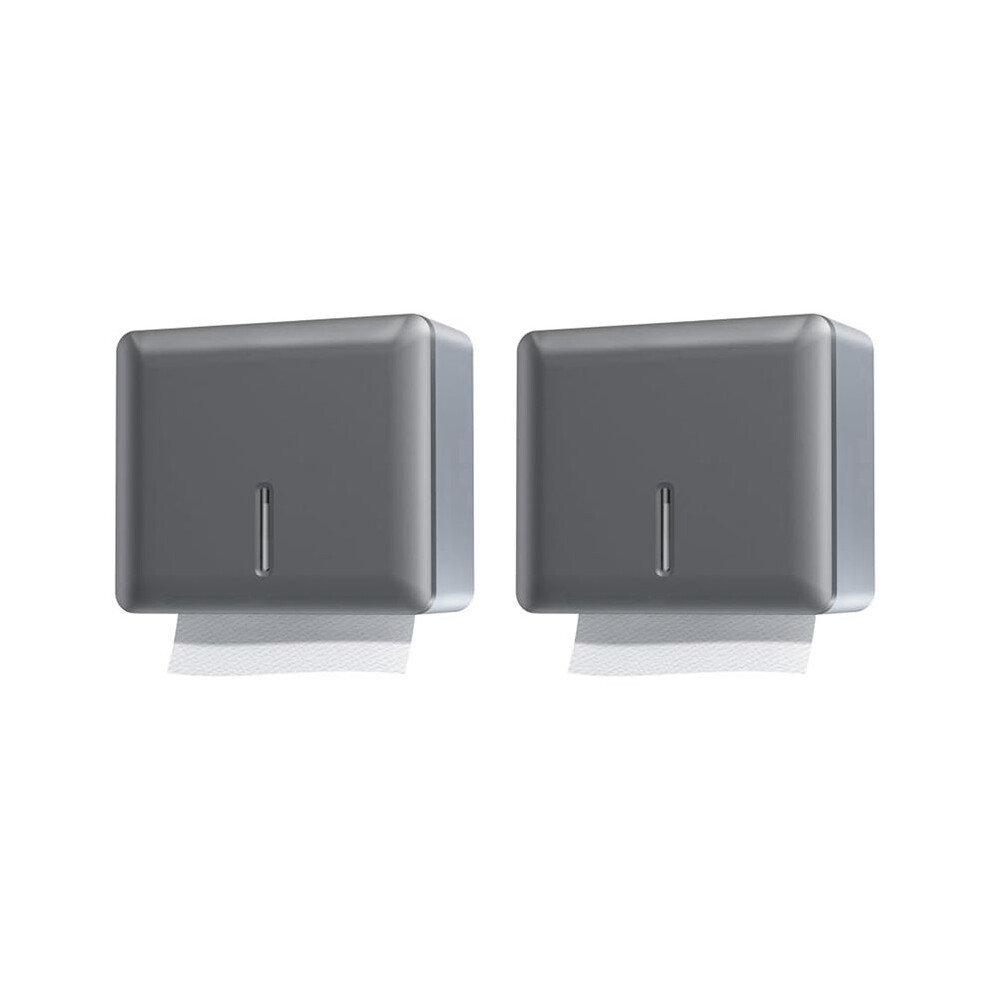2X Paper Towel Dispenser Wall Mount Hand Towel Dispenser Commercial Bathroom Multifold Fold Paper Hand Towels Holder 6033358252283
