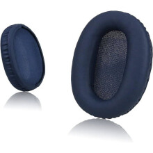 Cuscinetti auricolari di ricambio compatibili con Sony WH-CH700N, WH-CH710N, in similpelle e memory foam, blu