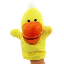 Plush hand and finger puppet for girls, shark-shaped toy, butter game, anime-duck