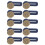 Duokon 10pcs Bronze Button Extenders, Universal Size Removable Buttons, Adjustable Sewing Buttons, Iron-on Sewing Studs 1