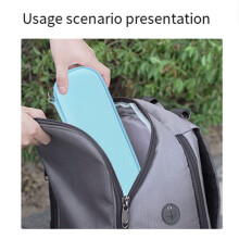 BRDRC for Osmo Pocket 3 Storage Bag Carrying Case Shockproof Handbag Waterproof Portable Bag with Wristband Accessories