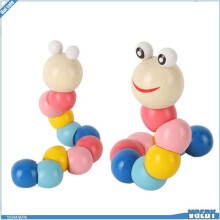 Jouet à tordre en bois Ashata, 2 pièces, adorable jouet à tordre en bois pour ramper, jouet puzzle