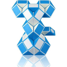 Modeling Toy - ZGEER - Magic Snake Puzzle 48 Blocks - Blue - Educational Toy for Children