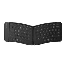 Ergonomisk V-Formad Trevägs -Vikbart Tangentbord Laddningslampa för Mobiltelefon för Surfplatta och -Tangentbord