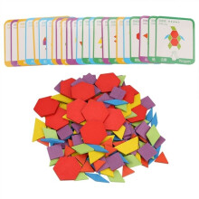 Jeu de puzzle en bois Shipenophy pour enfants - Plateau de jeu de puzzle en bois coloré - Jeux de puzzle