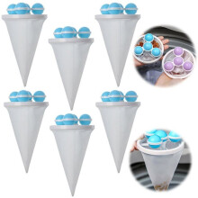 Set di 6 sacchetti per il bucato che trattengono la lanugine con rete filtrante galleggiante - Sacchetti riutilizzabili per lavatrice