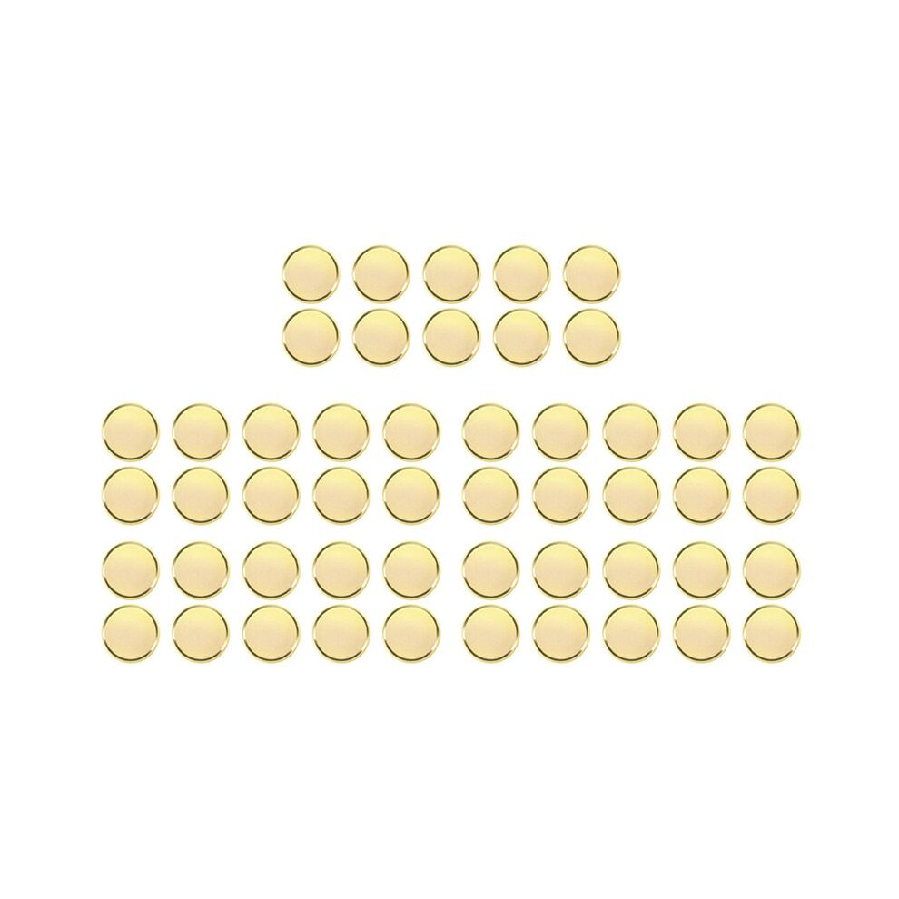 50Pcs Brass Laser Engraving Blanks Blank Challenge Frosted Coin With Acrylic Protection Box - 40Mm For Diy Crafts 6033720973273