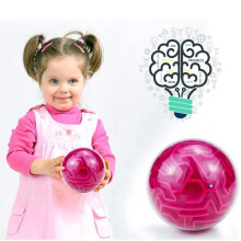 Miniatyyri 3D-sokkelopallolelu, painovoimamuistipulma, klassinen pulmapeli, lahja lapsille ja aikuisille - HELPPO