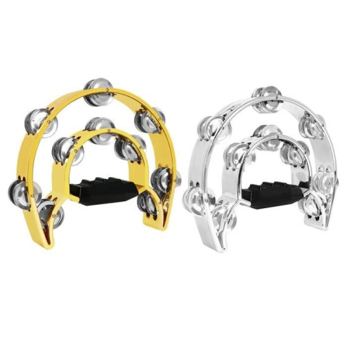 Verzinktes ABS-Tamburin mit Metallglöckchen
