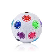 Jouet - AZWIX - Balle magique arc-en-ciel - 20 trous - Pour les enfants de 4 à 6 ans - Multicolore