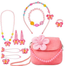 Children's Plush Jewelry Handbag - AUTREMENT - Little Girls - Pink - Birthday Gift