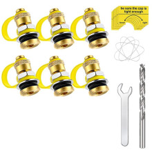 Fuel Gas Can Vent Caps, 6 Pack Upgrade Fuel Gas Can Vent Kit, Used for All for Gas Can Fuel Tank Water Jug Enhances Flow