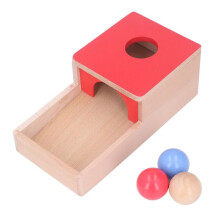 Coffret de jeu en bois OMABETA 4 en 1 : jeu d'objets, boîte de rangement, carotte, formes, couleurs, tri, puzzles.
