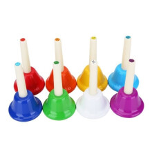 Musical Toy - PAS - Set of 8 colorful metal bells - 8 notes - For children - 3 years and up