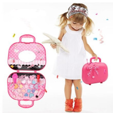 Coffret de maquillage de princesse pour filles - Valise de déguisement - Cadeau pour enfants - Rouge